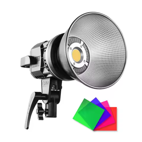 GVM P80S Daylight Light 5600K LED Video Light Stepless Brightness Adjustment CRI 97+ with Bowens Mou