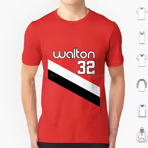 Bill Walton Portland Jersey 1 T Shirt Cotton Men Women DIY Print Basketball Portland Bill Walton Leg
