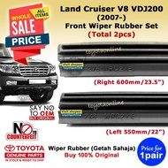 (LC200) Land Cruiser V8 4.5 (2007-12) Front Wiper Rubber set (23.5" + 21.5") VDJ200 UZJ200 URJ202 TO