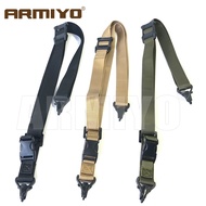 Armiyo 191 Shoulder Strap Multi Functional Double Point Adjustable Nylon Belt Scope Rope Bag Sling