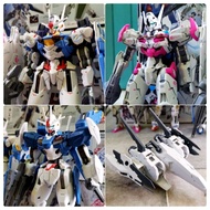 Set of HG TWFM Gundam : Aerial Mirasoul Flight / Aerial Rebuild / Lfrith / 30MM Flight Booster / Anu