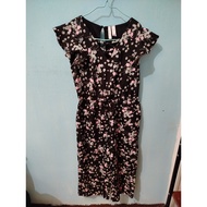 Japan Kids Black Floral Onesie Jumpsuit