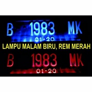 Cover Plat Nomor Mobil Acrylik LED / Tempat Plat Nomor Mika Led