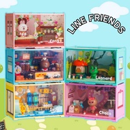 LINE FRIENDS Pop-Up Building Block Set – 5 Iconic Characters (600 g, Ages 8+)