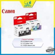 【READY STOCK)】Canon PG-47 Black / CL-57 Color / CL-57(S) Color Ink Cartridge For Printer E410 E470  E480 E3170  E4270 E4