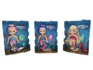 美人魚娃娃 公主洋娃娃 美人魚公仔 過家家玩具 女孩生日禮物 粉發女孩