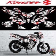♞ROUSER Bajaj 135 Full Decals Sticker Set Kawasaki - New Design (Free Stickers)