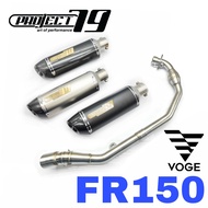 PROJECT79 EXHAUST VOGE FR150 NEW MUFFLER EKZOS MOTOR ACCESSORIES FR 150 POWER BOOM MANIFOLD BOMB RAC