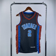 [Hot pressed]Oklahoma City Thunder Basketball Jersey With LOGO Williams Westbrook Holmgren Alexander