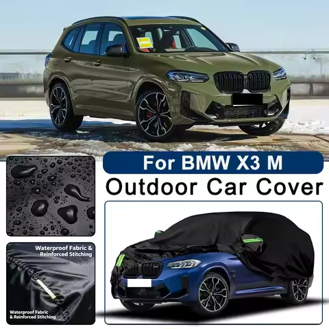 Outdoor Car Cover Waterproof Dustproof UV Sun Protection, Full Car Protector Exterior Accessories Fo
