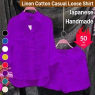 Solid Color Cardigan and Shorts Casual Two-Piece Set for Women's Leisure Time