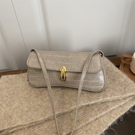 Simple Unique Trendy 0 Spring Lock Fashion Retro Underarm Fashionable One-Shoulder Portable Underarm