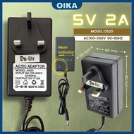 AC to DC Power Supply Adapter 5V2A 6V3A 12V2A 12V5A Converter Charger UK | 2 Pin Plug for LED Modem 