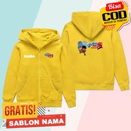 Hajime No ippo Children's Zipper Hoodie Jacket Custom Boys & Girls Zipper Jacket with Hajime No ippo