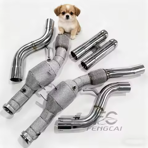 Exhaust downpipe exhaust system for Mercedes-Benz W222 S63 S450 S400 S500 S320 3.0T 4.7T 5.5T stainl