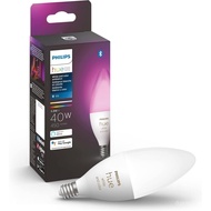 Philips Hue Smart 40W B39 Candle-Shaped LED Bulb - White and Color Ambiance Color-Changing Light - 1
