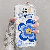 Redmi NOTE 9 clear phone CASE softcase High sense Wavy CAT flower Transparent phone cover