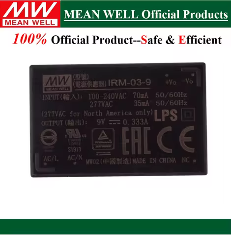 Original Mean Well IRM-03 series 3W Single Output Encapsulated Type IRM-03-5 IRM-03-9 IRM-03-12 IRM-