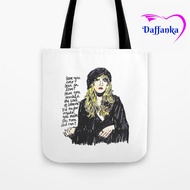 Canvas Tote Bag Sling Bag stevie nicks fleetwood mac stevie music 70s