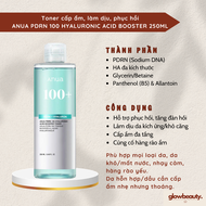 Toner ANUA PDRN 100 Hyaluronic Acid Booster 250ml – Cấp Ẩm Sâu Làm Dịu & Phục Hồi Hàng Rào Da