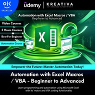 Automation Video Course- Automation with Excel Macros VBA Beginner to Advanced| Learn Excel Automati