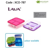 XBT-787 LAVA LBX787 Lunch Box 3 Comparment/Bekas Makanan (1.1L) L19*W19*H5.3cm