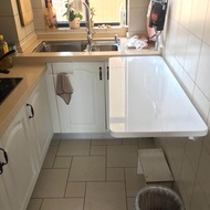 Wall Hanging Folding Table Dining Table  Punch-Free Kitchen Folding Table Retractable Invisible Wall