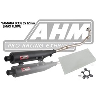 AHM MAX FLOW LC135 4s RACING STD CUTTING EXHAUST PIPE 32-35MM