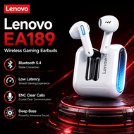 Lenovo EA189 Wireless Gaming Earbuds Bluetooth 5.4 Low Latency ENC Clear Calls RGB Light Deep Bass