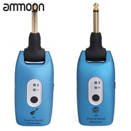 [ammoon]2.4G Wireless Guitar System Electric Guitars Transmitter and Receiver Set Built-in Rechargea