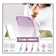 Portable Square Folding Mirror/Foldable Vanity Mirror/Sitting Glass For Makeup/Table Mirror/Standing Beauty Mirror Wedding Souvenir Gift
