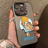 MOLLY cartoon OPPO A17/A17K shockproof case A36 A38/A18 A3S/A12E A5/A5X A53/A16 AK/AE A55 A57 A58 4G