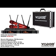 PROMO- MIC WIRELESS WISDOM ULTRA Q6+ MICROPHONE WISDOM Q6 + HANDHELD - GERBANG SHOP01