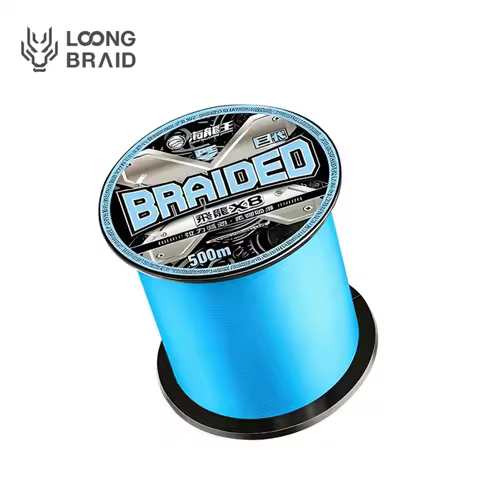 LOONG BRAID 500M X8 PE Braided Fishing Line Strong Pull Multifilament Fishing Line Smaller Diameter 