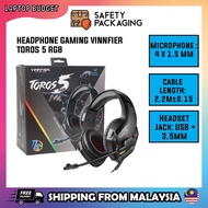 HEADPHONE GAMING VINNFIER TOROS 5 RGB