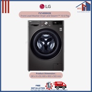 LG FV1450H2K AI DD™ Front Load Washer Dryer and Steam+™ 10.5/7kg (3 Ticks)