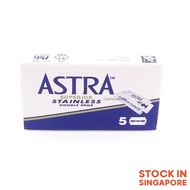 ASTRA Superior Stainless Double Edge Razor Blade 5 Blades, Shaving Blade Double Edge Safety Razor Bl