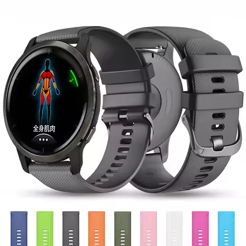 Silicone Watch Strap 22mm For Garmin Venu 2 3 Vivoactive 4 Band Accessories Forerunner 965 265 255 7