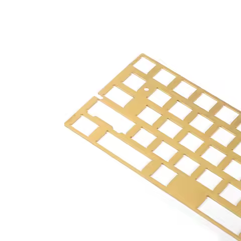 CNC PVD Brass Plate Universal For GH60 60% Keyboard DIY Support ISO ANSI WKL