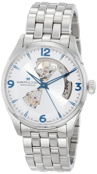 H32705152 Men's Wristwatch, Jazzmaster Open Heart, Mechanical Automatic, Dial Color - Silver, 3 Hand