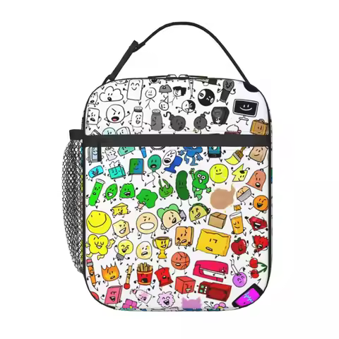 Lunch Boxes BFDI Inanimate Insanity All Characters Battle for Dream Island Storage Food Box New Ther