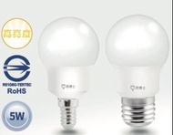（附發票）LED 亮博士 一般球泡燈系列 高亮度 5W燈泡 E14 E27 白光 黃光 家用型球泡燈 節能省電