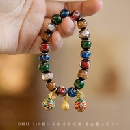 Transfer Bracelet Lucky Incense Gray Glaze Bracelet Female Yonghe Palace Same Style Perfect Perfect 