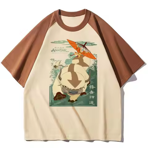 Avatar the Last Airbender teen harajuku korean clothes anime Pop Culture 2000s women t-shirt Retro h