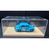 [Ready Stock] ELIGOR1: 43 Renault 4CV Rallye Blue Racing Car with Original Display Box.Alloy Materia