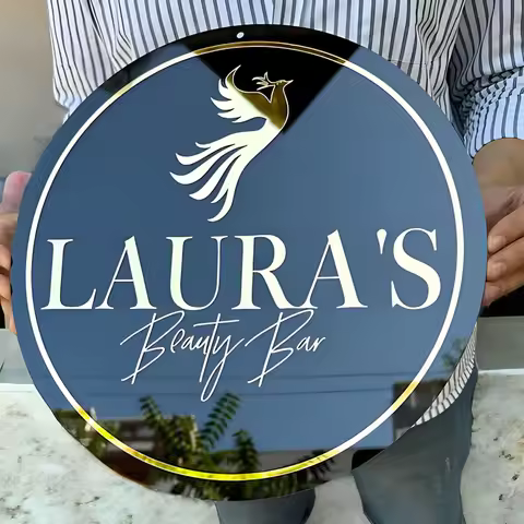 Custom Acrylic Business Sign 3D Outdoor Beauty Salon Decor Boutique Logo Office Sign Modern Sign Per