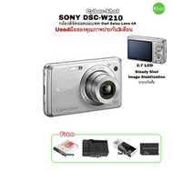 Sony DSC-W210 Cyber-Shot กล้องดิจิตอลคอมแพค Compact digital Camera เลนส์คมชัดสูง Carl Zeiss Lens ถ่ายวีดีโอได้ used มือสองคุณภาพประกัน