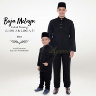 L1001 Baju Melayu moden @hitam @hitam Cekak Musang