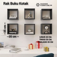 Square box decorative shelf, 20 cm wide, 30 cm long, 30 cm high Wall shelf/ Decorative shelf/ Square