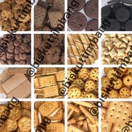 Biskut Timbang (Harga Borong) +-500G Coklat, Mini Chipsmore, Coco Crunch, Ikan, Ketam
